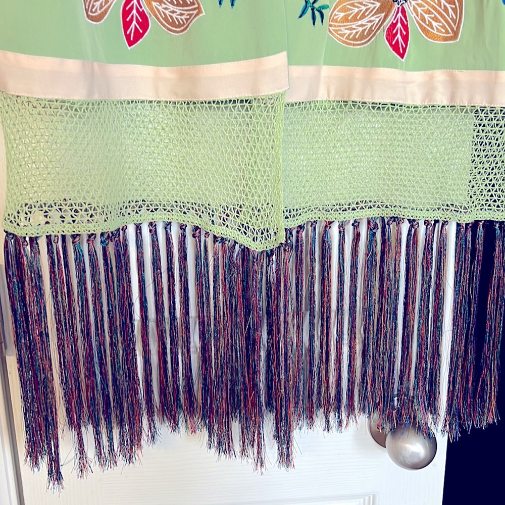 Zara Embroidered Fringe Kimono - Picture 14 of 14